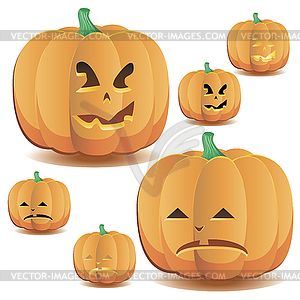 Halloween pumpkins  - vector clipart