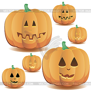 Halloween pumpkins  - vector EPS clipart