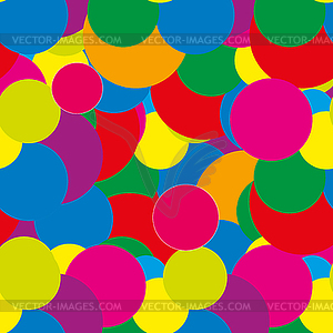 Bright Round seamless pattern - vector clipart