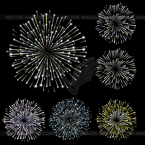 Fireworks, part  - vector clipart