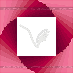 Pink abstract geometric square background - vector clipart / vector image