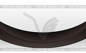 Blank abstract white background with black ribbon - vector EPS clipart