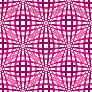 Pink geometric seamless background with optical - vector clip art