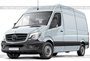 European delivery van - vector image