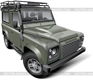 British off-road utility vehicle - vector clipart