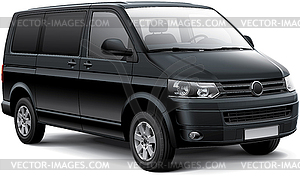 German passenger van - vector clipart