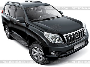 Japanese mid-size luxury SUV - vector clip art