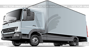 Light commercial truck - color vector clipart