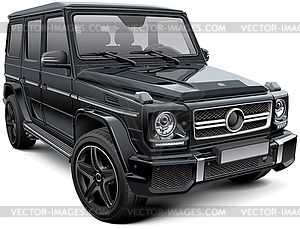 Mid-size luxury SUV - royalty-free vector image