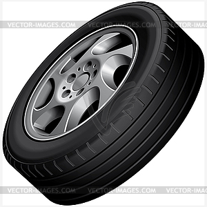 Alloy wheel - vector clip art