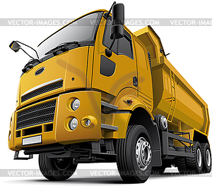 Cab-over dump truck - vector EPS clipart