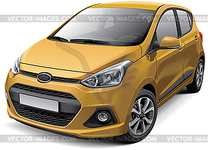 Korean city car - royalty-free vector image