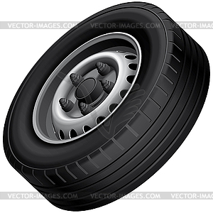 Light truck wheel - vector image