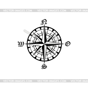 Rose Of Winds Cartography Compass Royalty Free Vector Clipart