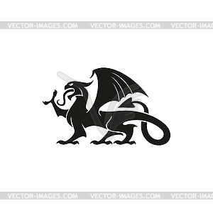 Dragon gryphon heraldry beast animal - vector clipart / vector image