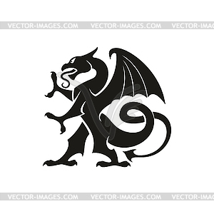 Dragon gryphon heraldry beast animal - vector clipart