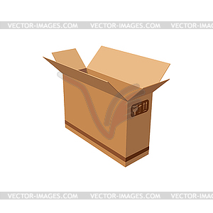 Kartonverpackungsbehalter Leerer Karton Clipart Bild