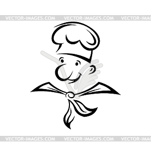 Cartoon Kellner Koch Koch Oder Backer Vector Clipart Eps