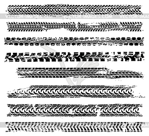 tractor tire track vector