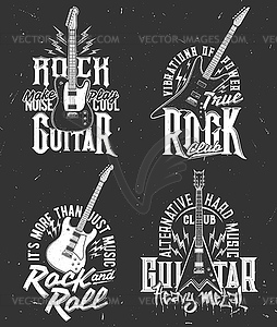 guitar rock clipart black