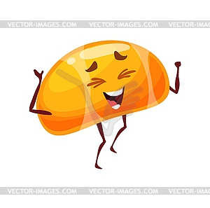 Cartoon Halloween jelly candy character, dragee - vector clipart
