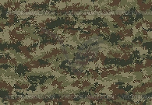 Pixel military camouflage seamless pattern - vector clip art