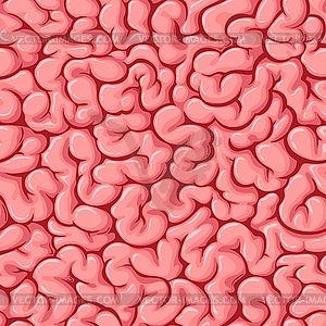 Brain seamless pattern, textured background - vector image