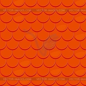 Roof tile seamless pattern, roofing background - vector clipart