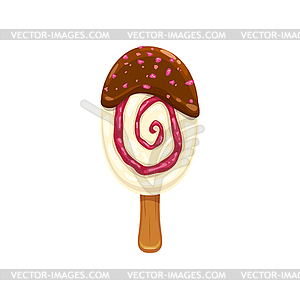 Cartoon eskimo ice cream, popsicle - vector image