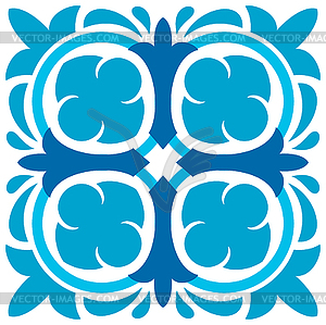 Марокканский узор плитки Azulejo, майолика, талавера - клипарт в векторе
