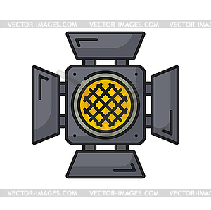 Film light, video production icon or pictogram - stock vector clipart