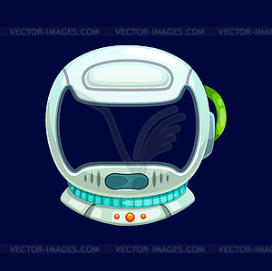 Детский шлем космического астронавта, фотобудка - векторизованное изображение клипарта