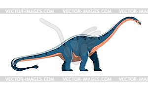 Cartoon Shunosaurus dinosaur funny character - vector clipart