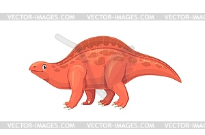 Cartoon lotosaurus dinosaur character poposauroid - vector clipart