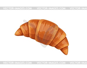 Cartoon french croissant, dessert - vector image