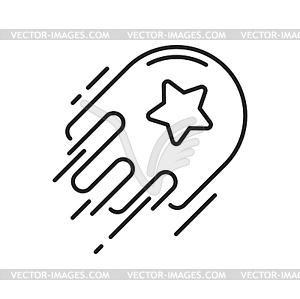 Star rocket startup bonus benefit, prize reward - royalty-free vector image