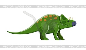 Cartoon Avaceratops dinosaur funny character - vector image