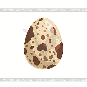 Cartoon quail egg, poultry farm product - vector clipart