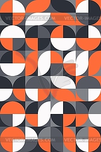 Modern geometric pattern or Scandinavian grid - vector clip art