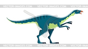 Cartoon Dryosaurus dinosaur character, cute dino - vector clip art