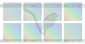 Hologram texture pattern glitter foil with rainbow - vector image