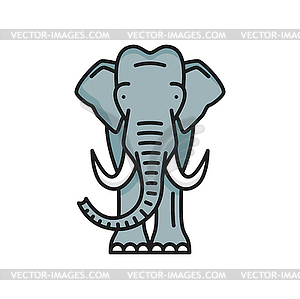 Buddhism religion elephant animal symbol icon - vector clipart