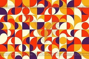 Современный абстрактный геометрический узор сетки Баухауза - векторное графическое изображение
