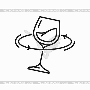 Motion of wine, mix and control color of winery - vector image