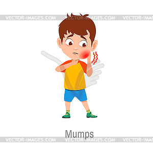 mumps disease clipart