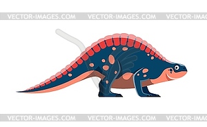 Cartoon Lotosaurus dinosaur comical character - vector clipart