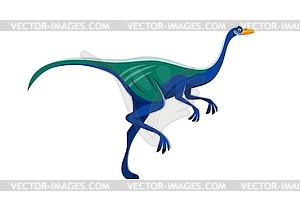 Cartoon Garudimimus dinosaur character - vector clip art