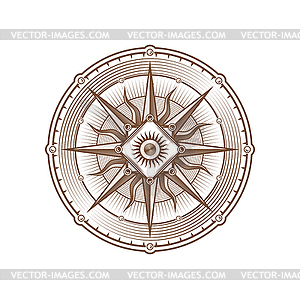 Старинный компас \ - графика в векторном формате