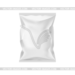 Polymer, paper or foil package product packaging - vector clip art