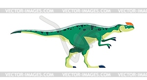 Cartoon dinosaur character, Kileskus aristotocus - vector image